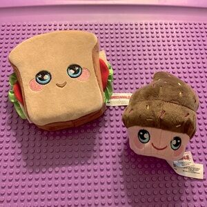 🧁 Squeezamals Sandwich and pink Cupcake 🧁 Squishy ✨